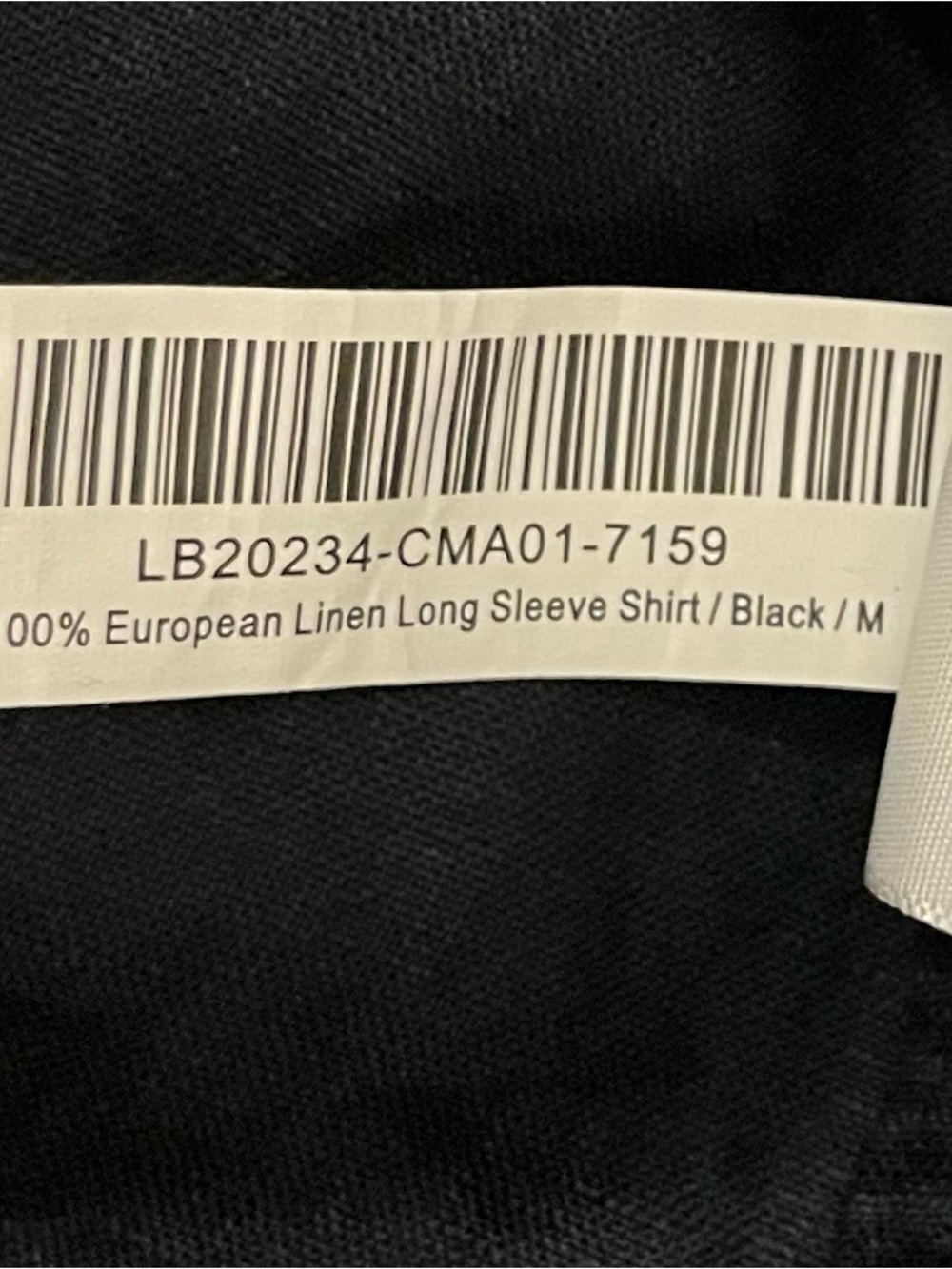 NWT QUINCE Women’s Black LB20234-CMA01-7159 100% European Linen Shirt Medium - Picture 8 of 8